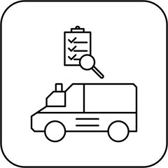 ambulance inspection icon design