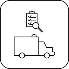 ambulance inspection icon design
