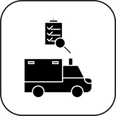 ambulance inspection icon design