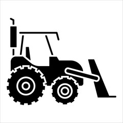 Tractor  Icon Element For Design