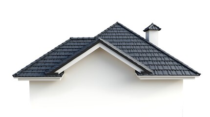 house on white background