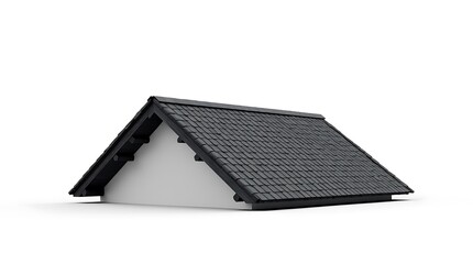 house on white background