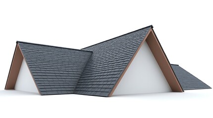 house on white background