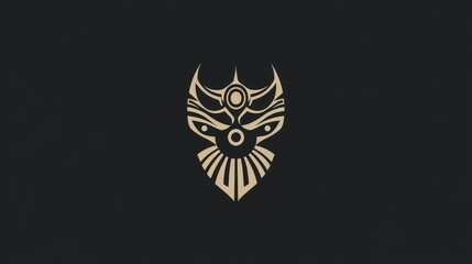 Obraz premium Abstract stylized face, tribal design