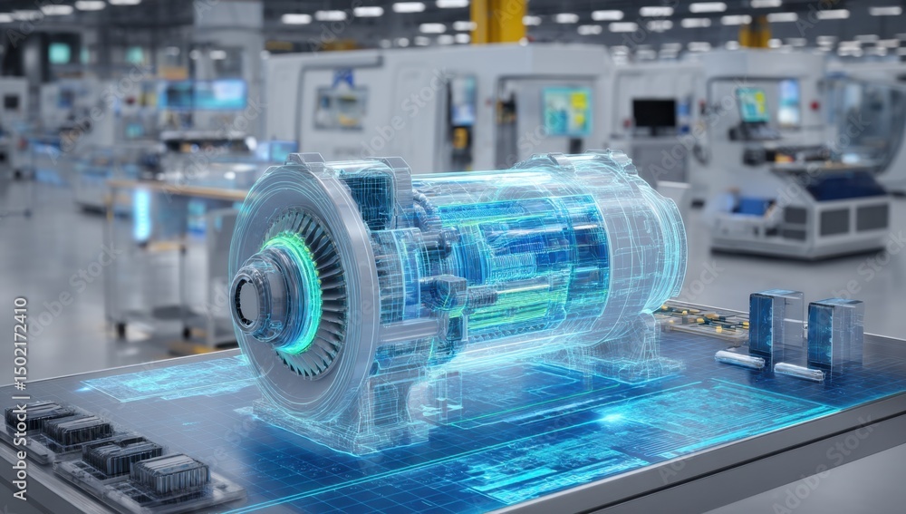 Poster motor engineering in digital design simulation