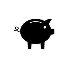 Piggy Bank icon, modern vector isolated on white background.