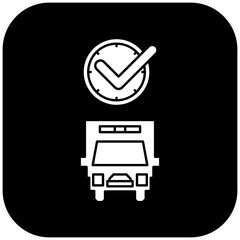 ambulance icon design on time