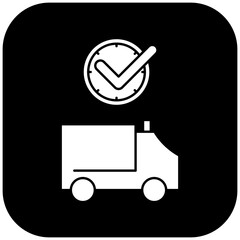 ambulance icon design on time