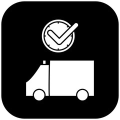 ambulance icon design on time