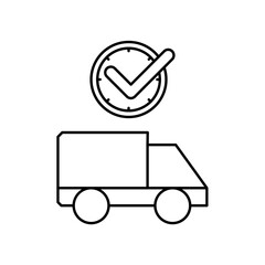 ambulance icon design on time