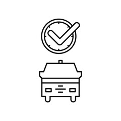 ambulance icon design on time