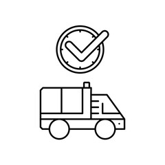 ambulance icon design on time