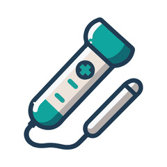 
medical flashlight illustration design