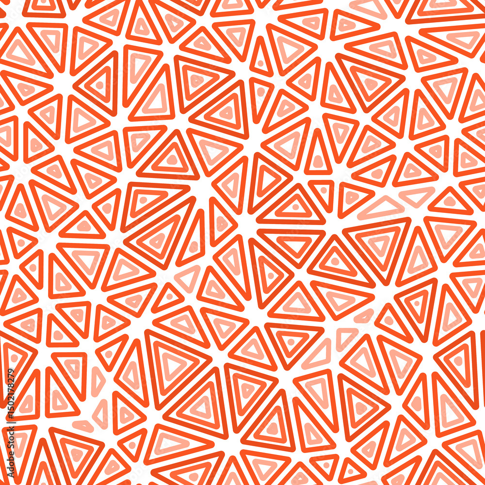 Poster abstract background with mosaic triangle shapes. medium triangles size. multiple repeated inner tria