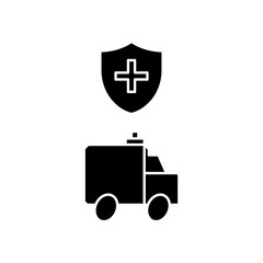 protected ambulance icon design