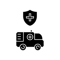 protected ambulance icon design
