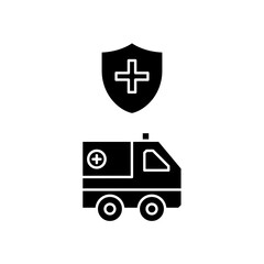 protected ambulance icon design