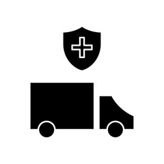 protected ambulance icon design