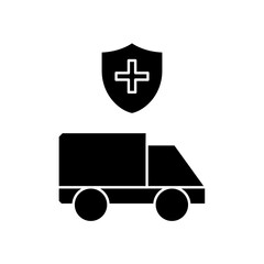 protected ambulance icon design