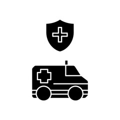protected ambulance icon design