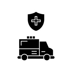 protected ambulance icon design