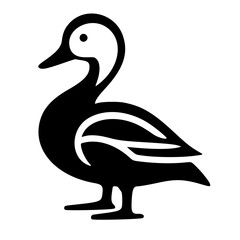 icon, duck vector silhouette, high quality