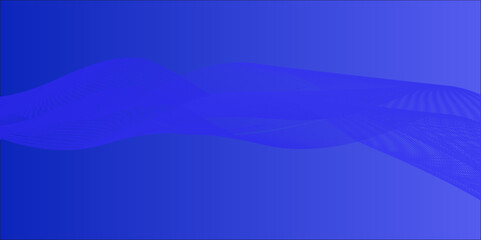 Abstract blue wave design with light and smooth motion lines