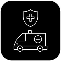 protected ambulance icon design