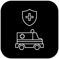  protected ambulance icon design