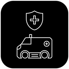  protected ambulance icon design