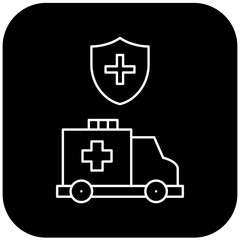 Obraz premium protected ambulance icon design