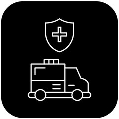  protected ambulance icon design