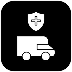  protected ambulance icon design