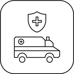 protected ambulance icon design