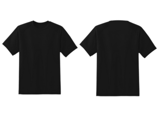 Black t-shirt mockup tshirt template