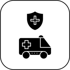 protected ambulance icon design