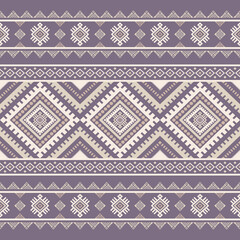 Southwest Native seamless pattern ethnic tribal Aztec geometric Navajo Native American fabric colorful design vector for textile print