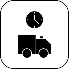 
ambulance time icon design