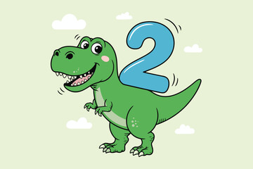 dinosaur silhouette  Vector