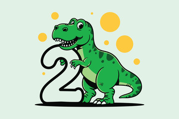 dinosaur silhouette  Vector
