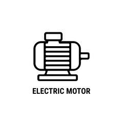 Fototapeta premium Electric motor outline icon or electric motor icon vector isolated. Best Electric motor outline icon for websites, product packaging, and more about Electric motor product.