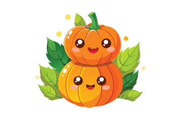cute pumpkin illustration  Vector