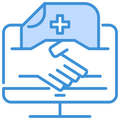 Fototapeta premium Collaborative Medicine Icon