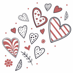 heart with flowers