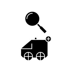 ambulance search icon design