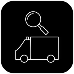 
ambulance search icon design