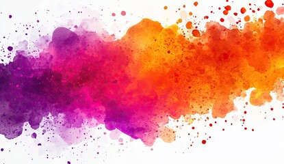 Abstract watercolor splash, vibrant colors