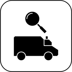 
ambulance search icon design