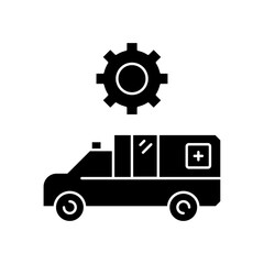 ambulance settings icon design