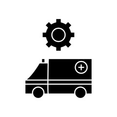 ambulance settings icon design
